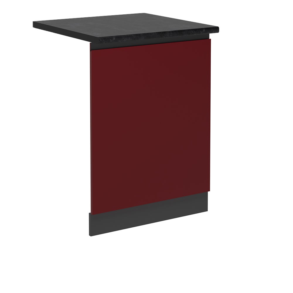 Vicco Panel przedni zmywarki R-Line, Czerwony, 60 cm J-Shape, BP Antracyt