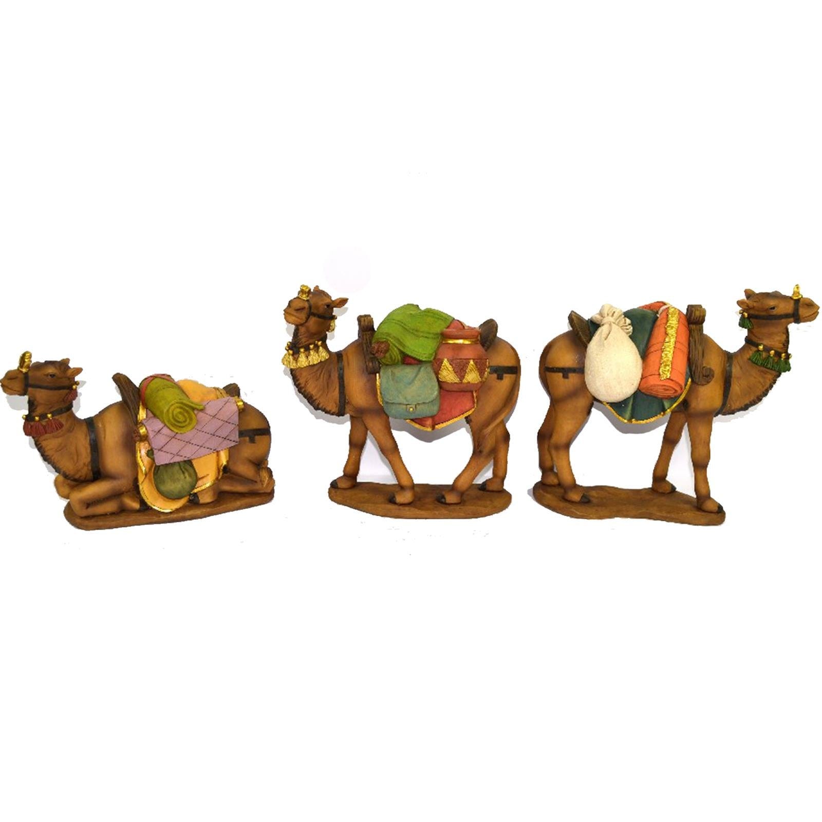 VILLAGE GIFT IMPORTERS Collezione Presepe Natalizio da 12,7 cm | Pacchetto Tre Re con Cammelli | Presepe Tradizionale con Nuovi Mercanti | Dipinti a Mano e Made in Italy VILLAGE GIFT IMPORTERS Collezione Presepe Natalizio da 12,7 cm | Pacchetto Tre Re con Cammelli | Presepe Tradizionale con Nuovi Mercanti | Dipinti a Mano e Made in Italy