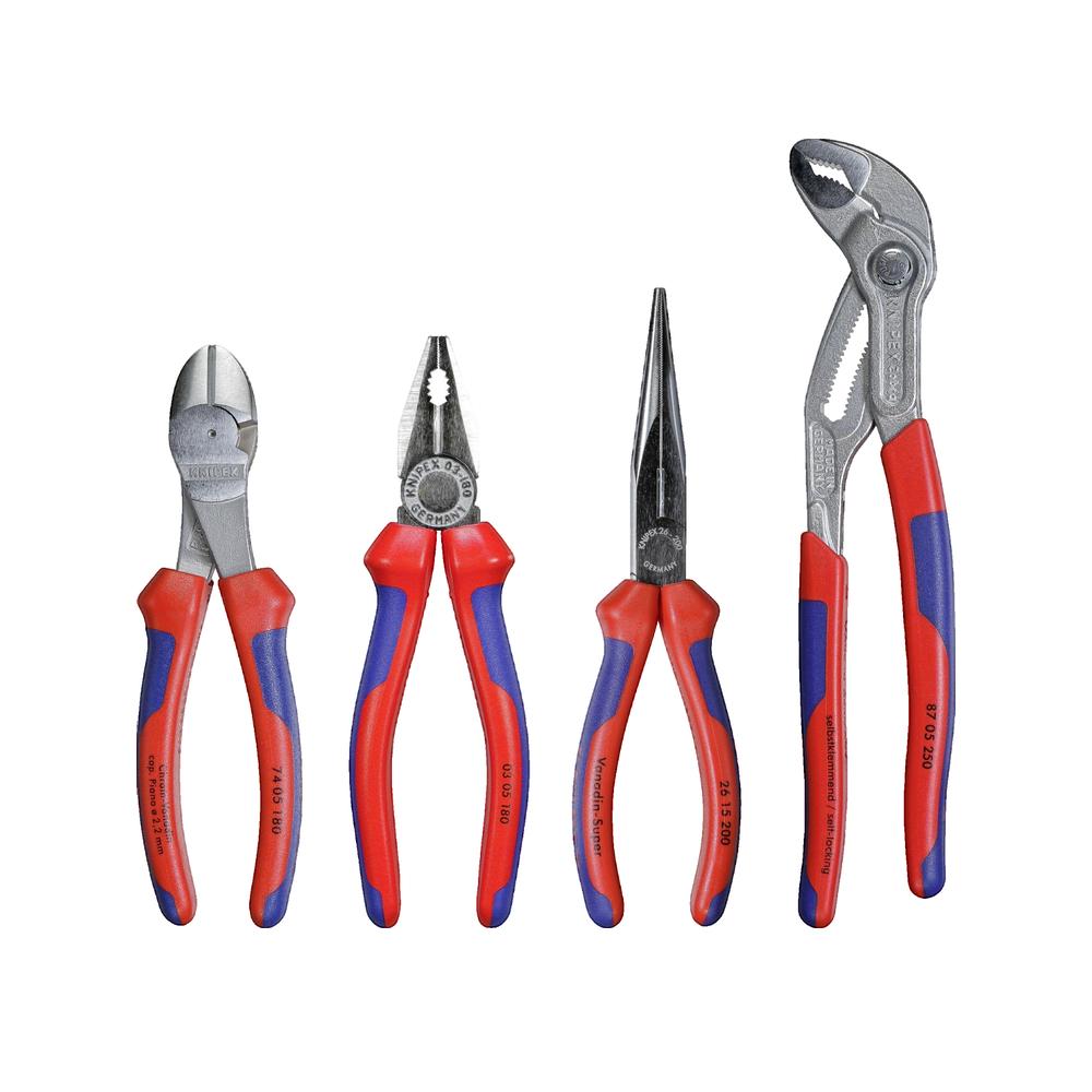 Zestaw szczypiec Knipex V17 ergonomiczne chromowane 4 sztuki