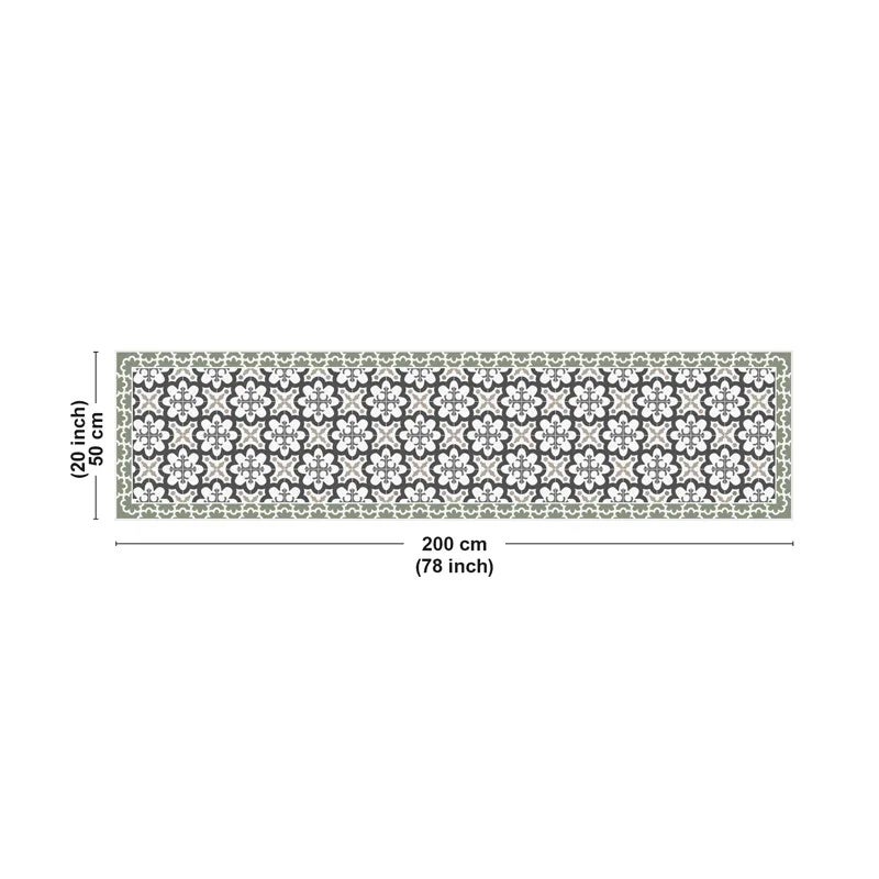 Tapis antidérapant - Cassandre - vinyle - int./ext. - Vert - 50x200cm - 3