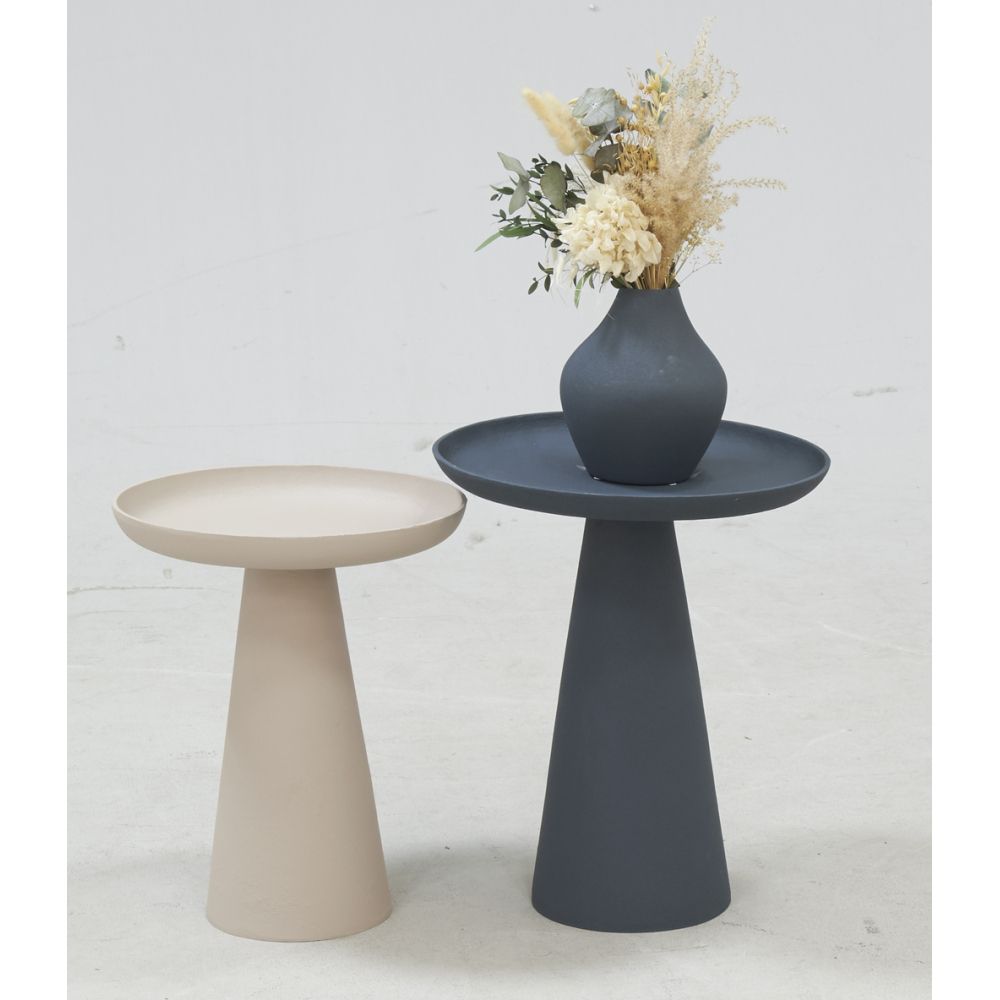 Table d'appoint en métal Orso Bleu Aubry Gaspard - 6