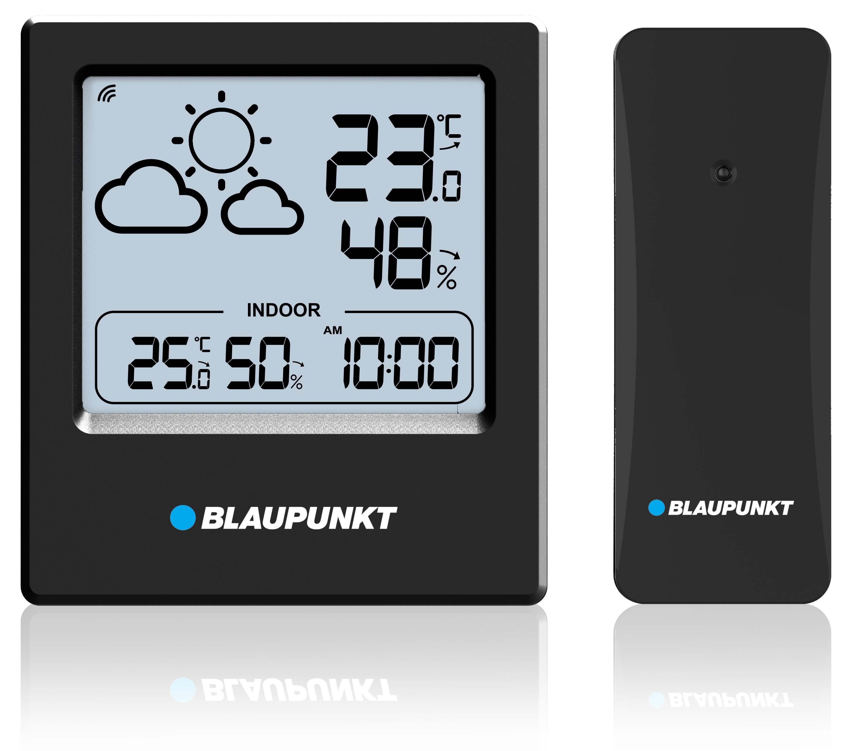 STACJA POGODOWA Z CZUJNIKIEM ZEWNĘTRZNYM BLAUPUNKT WS10BK