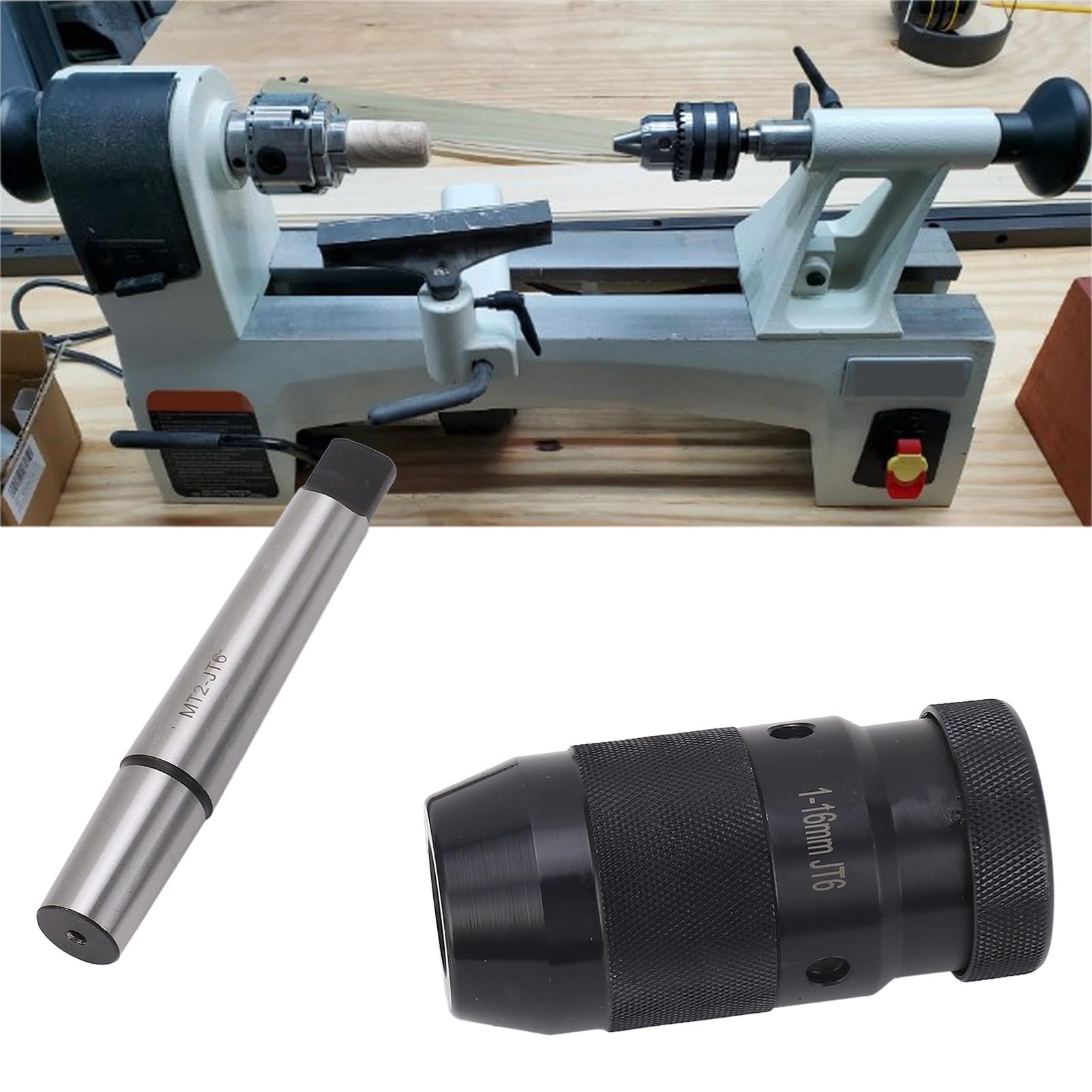 Mandrin De Perçage MT2-B16 1/2" 0-13mm Auto-Serrant Avec Palier De Butée - Pour Perceuses, Fraiseuses Et Tours