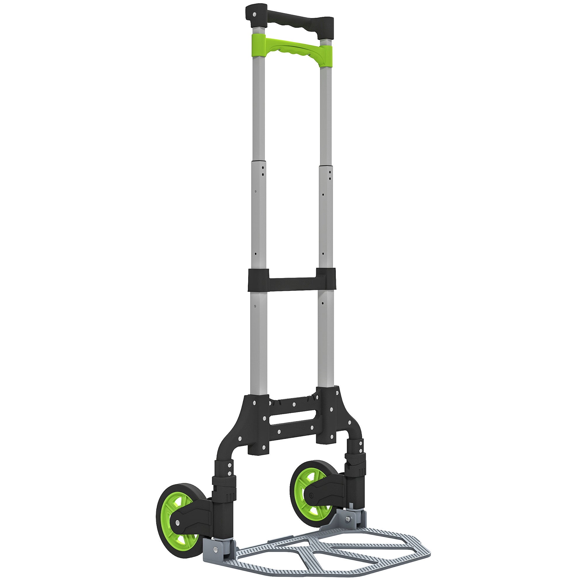 KESSER® Carro plegable GT9000 con techo | Máx. soporta 150 kg, ruedas de goma dura, frenos de estacionamiento (delantero y trasero) | Cerradura, cubierta, clima