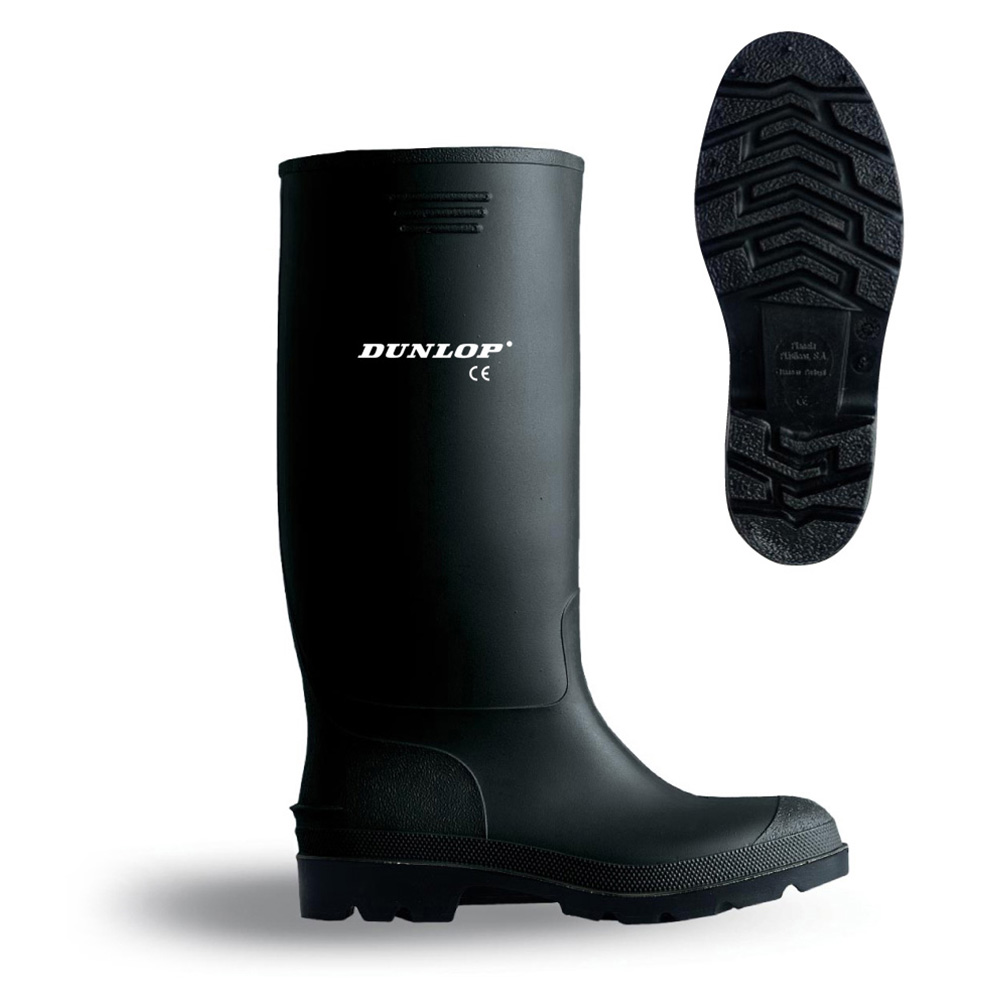 Bota agua pvc talla 41 ca a alta negra dunlop Leroy Merlin