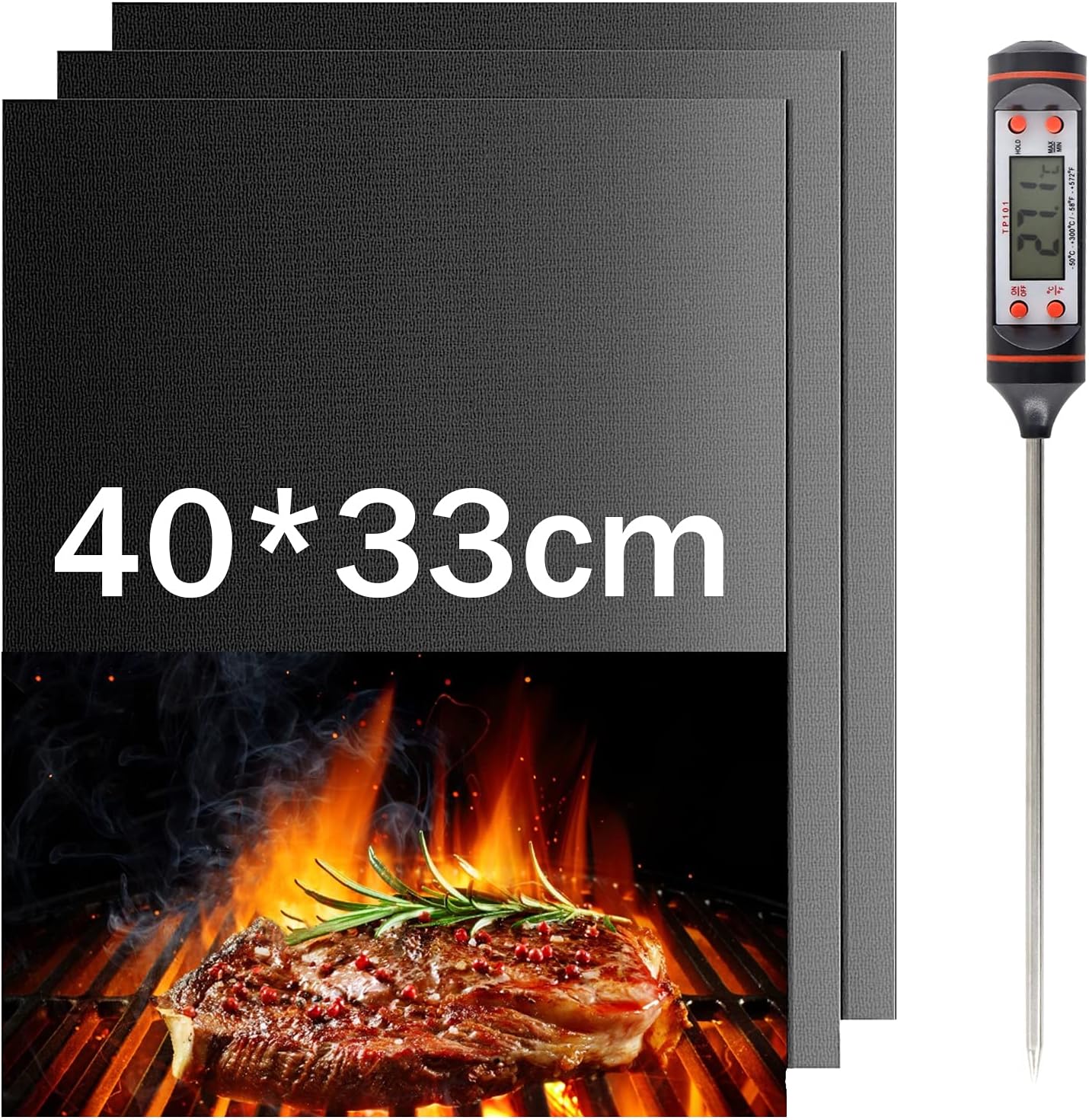 Mata do pieczenia na grilla Wielorazowe arkusze do grillowania na zewnątrz Mata do pieczenia na grilla Mata do grilla Arkusz do grilla Arkusze grilla