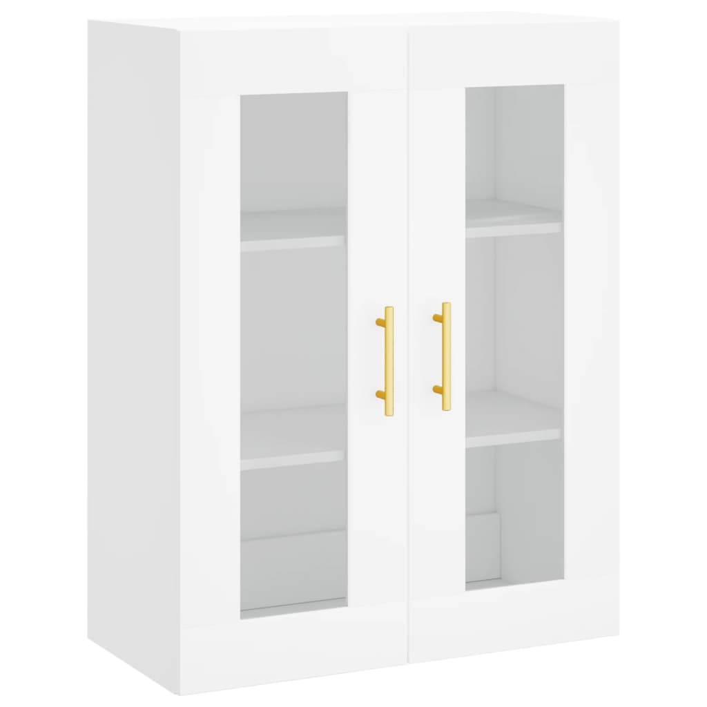 vidaXL Buffet haut Blanc 69,5x34x180 cm Bois d'ingénierie - 5