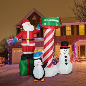 Pupazzo di neve 3D luminoso in acrilico luce fredda, decorazione per i