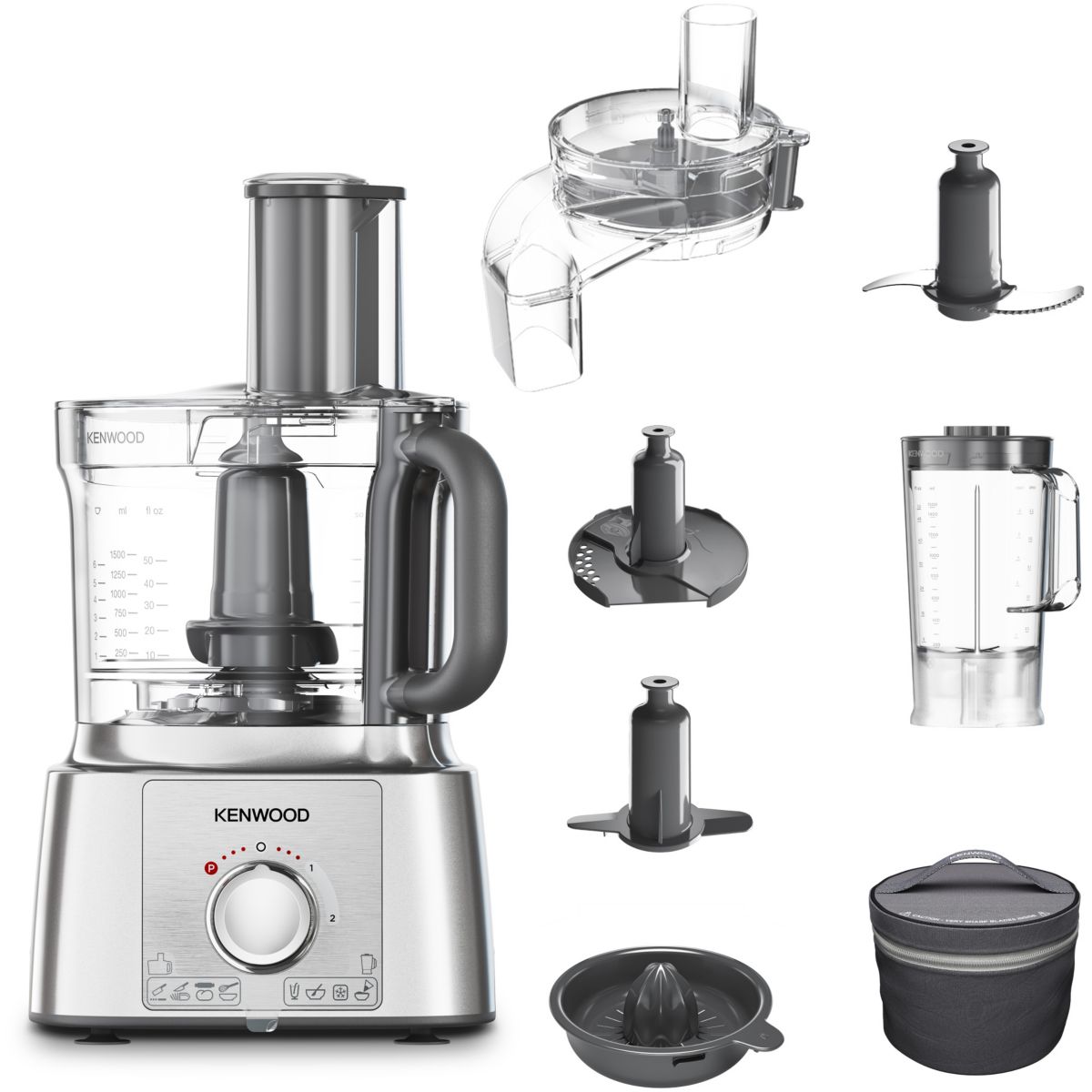 Kenwood Multipro Express Robot De Cocina 1000 W 3 L Plata Crema , Leroy Merlin