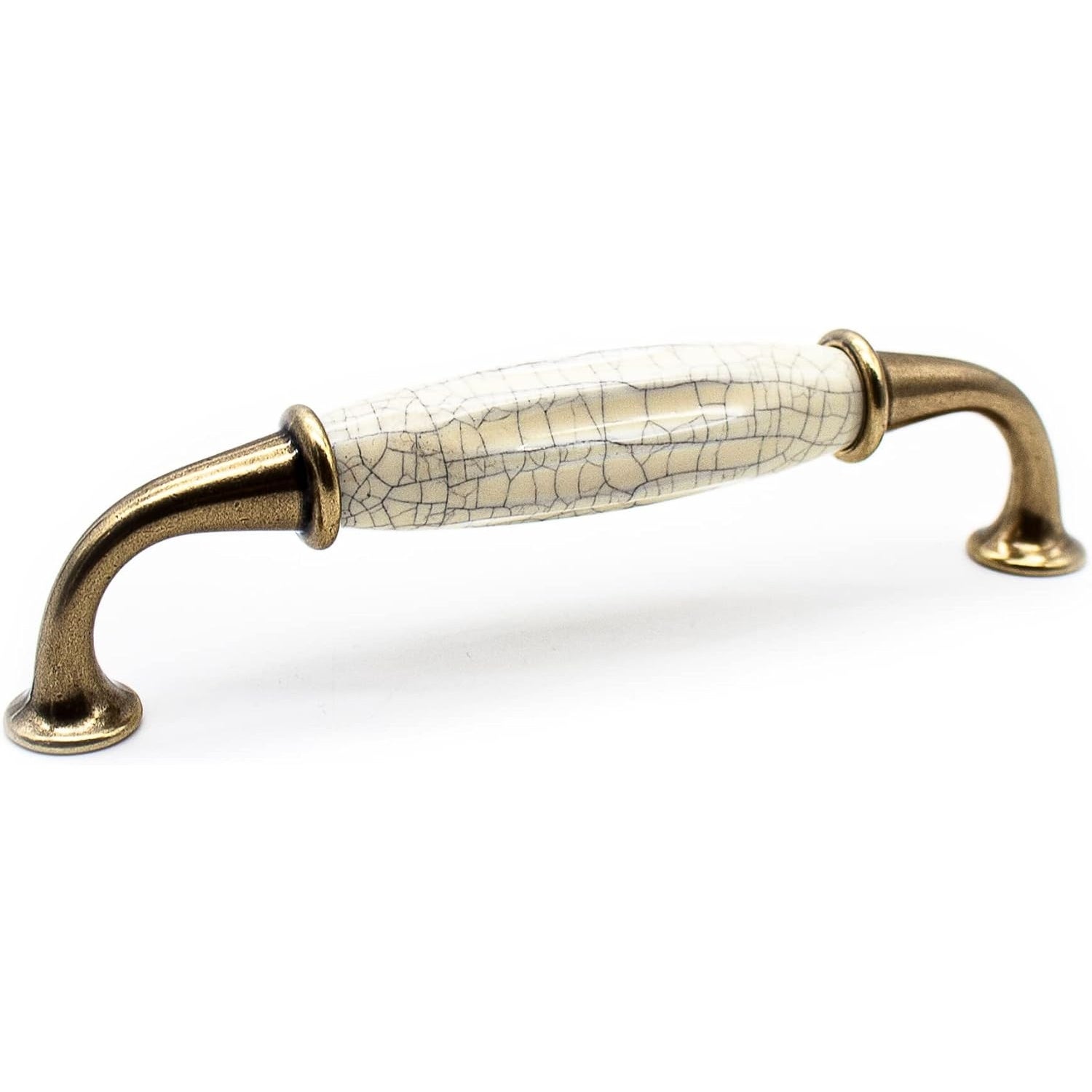 Uchwyt meblowy vintage | 4 uchwyty meblowe vintage z mosiądzu | 144 * 35 mm | Uchwyt do kuchni