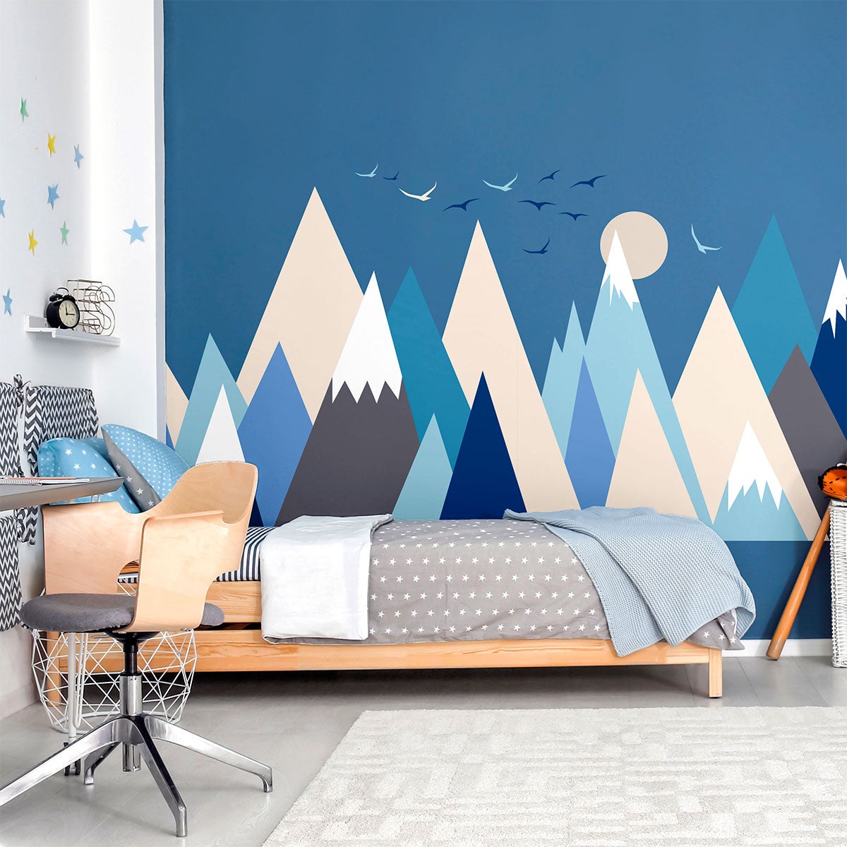 Adesivo bambino di montagna scandinavo nicoka - Sticker adesivo - adesivi murali - 60x90cm - 5