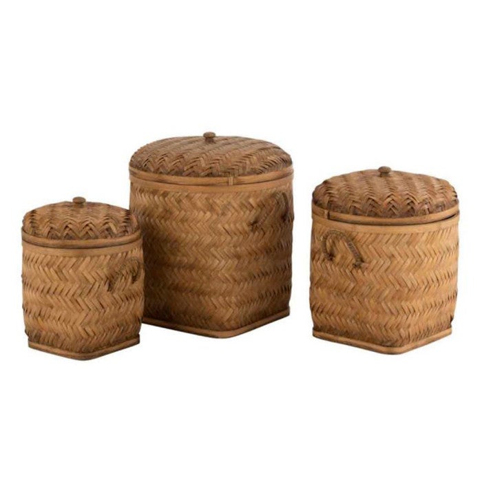 Lot De 3 Paniers De Rangement Teddy Beige - Childhome - Organisation Douce Et Pratique Pour Chambre Bébé