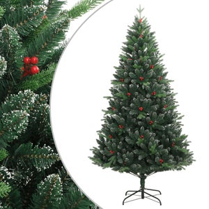SHATCHI Albero di Natale artificiale con 230 pini verdi da 1,2 m, con