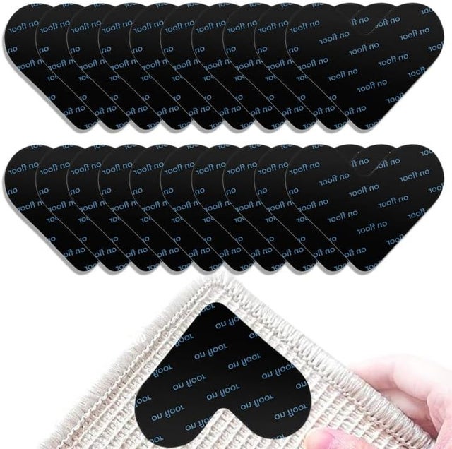 Paquete de 16 clips antideslizantes para alfombras, reutilizables y lavables, agarre fuerte, 2 mm de grosor.