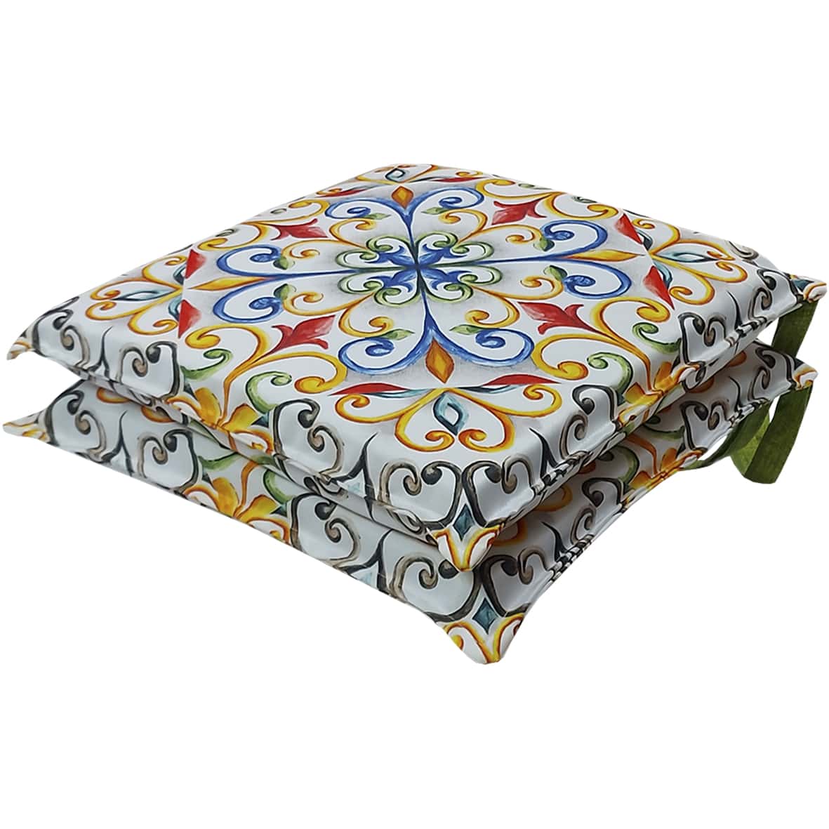 Lot De 2 Coussins De Chaise Antidérapants Similicuir Noir 40x43 Cm - Confort Salle à Manger