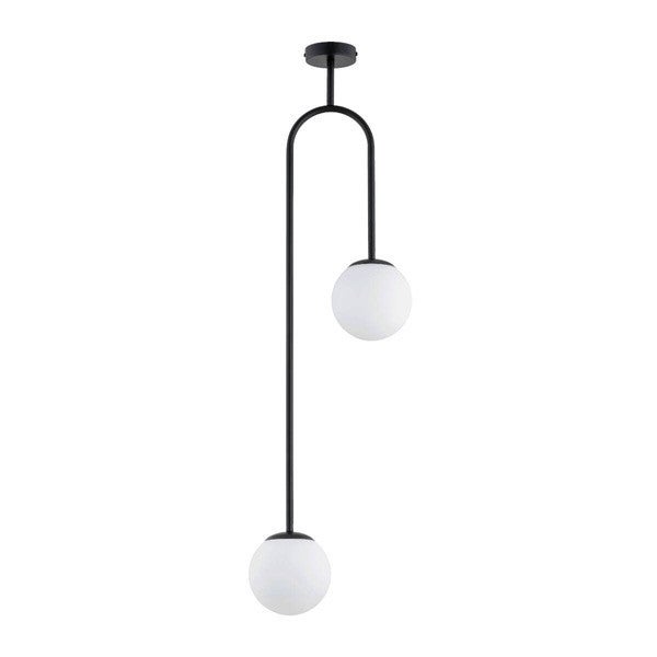 Lampa sufitowa wisząca Vector czarna 2xE14x10W wym: 108 x 15 x 33 cm metal Alfa