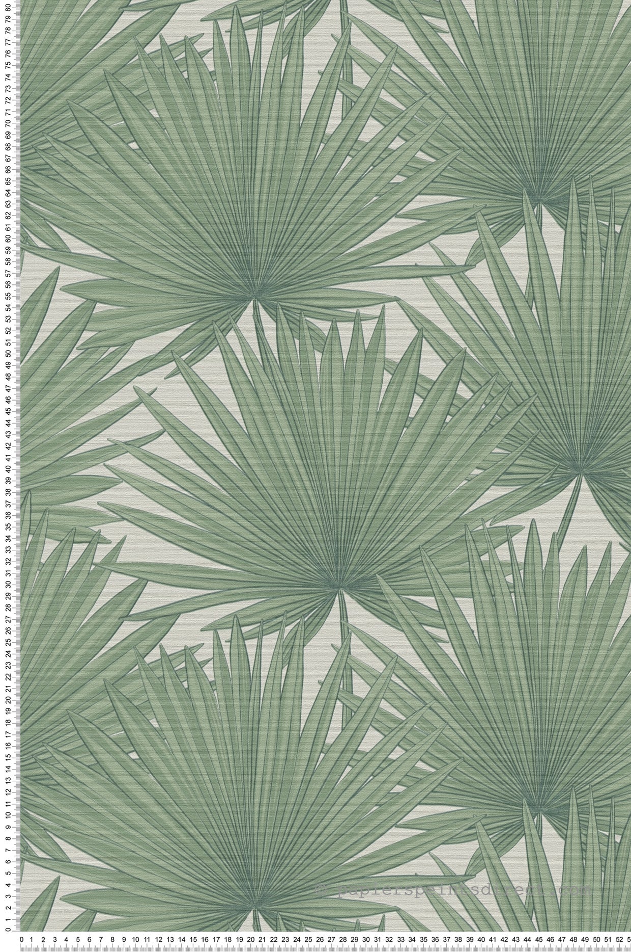 A.s. création, papel pintado no tejido, papel pintado palmeado, papel pintado floral, rollo 10,05 m x 0,53 m, as390901, verde, blanco