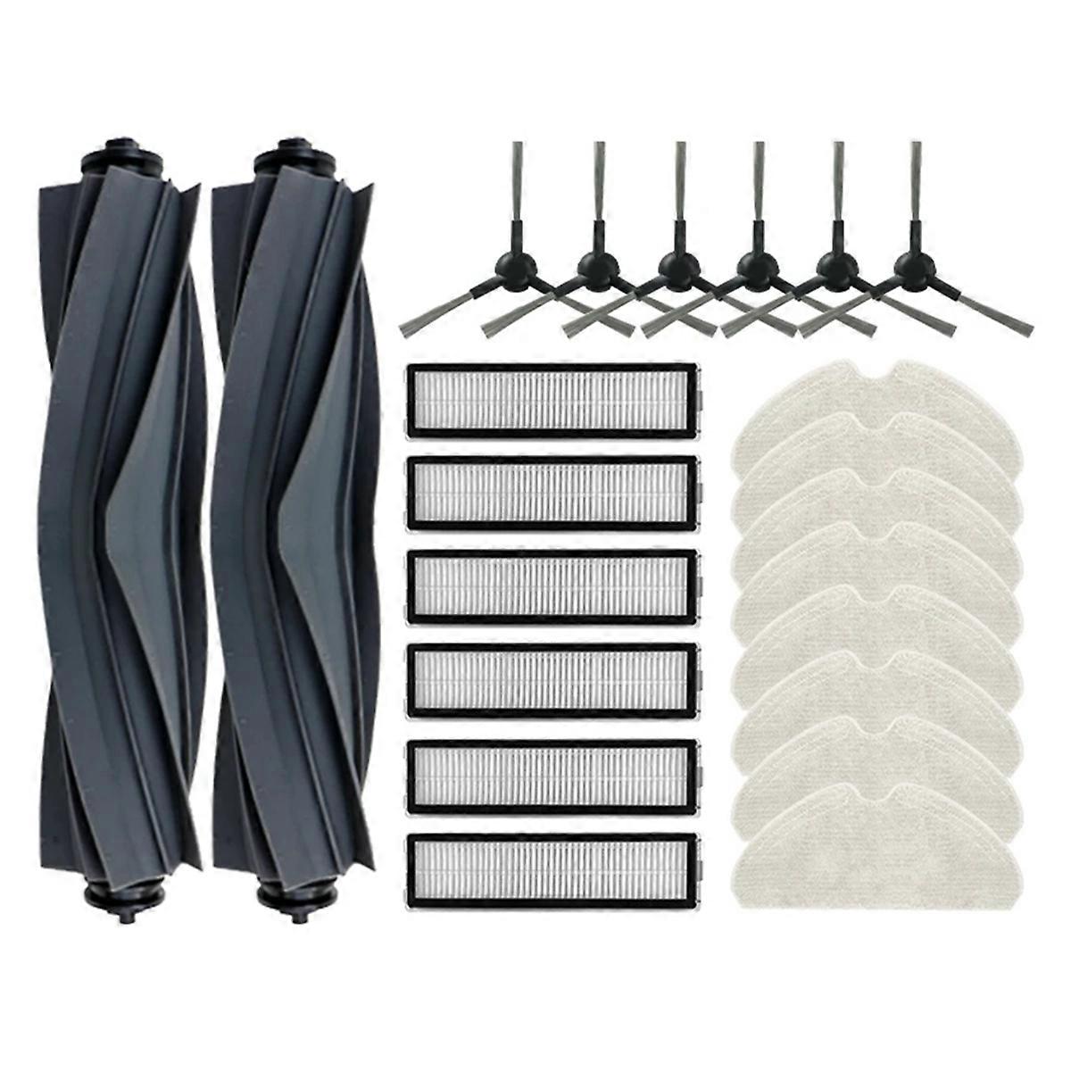 Kit 13 Accessoires Compatibles Dreame D10S Plus / Dreambot D10S+ - Brosse Principale, Filtres HEPA, Sacs, Lingettes - Rechange Économique