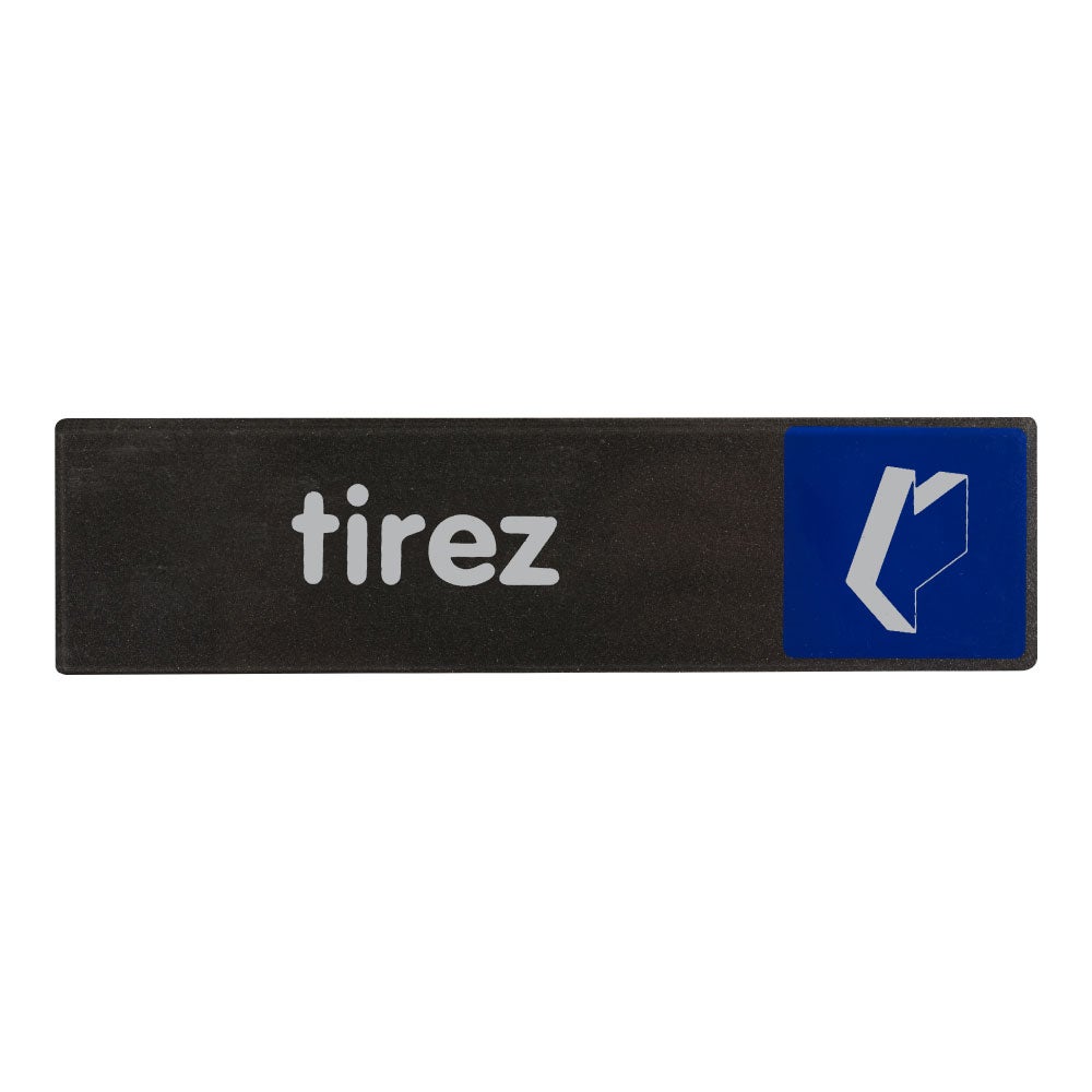 Plaque de porte Tirez - Access 170x45mm - 4037554 | Leroy Merlin