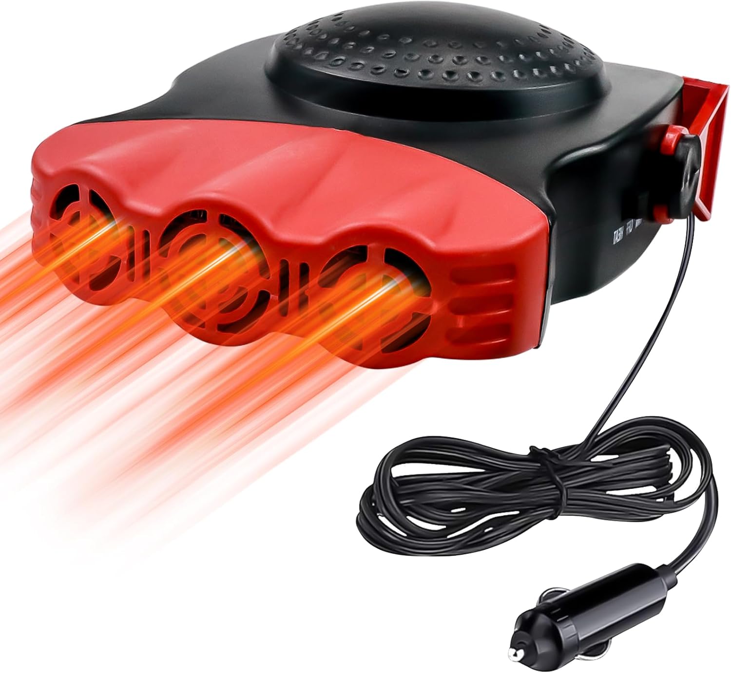 Ogrzewacz samochodowy, przenośny grzejnik z wentylatorem 12 V, 150 W, odmrażacz i odmgławiacz samochodowy, szybkie nagrzewanie