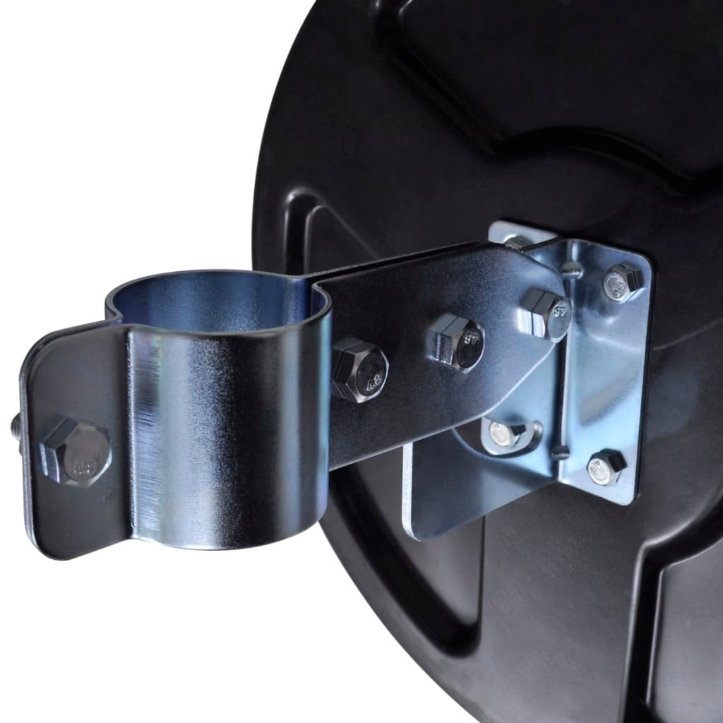 vidaXL Specchio Traffico Convesso Nero Plastica PC per Esterni 30 cm - 5