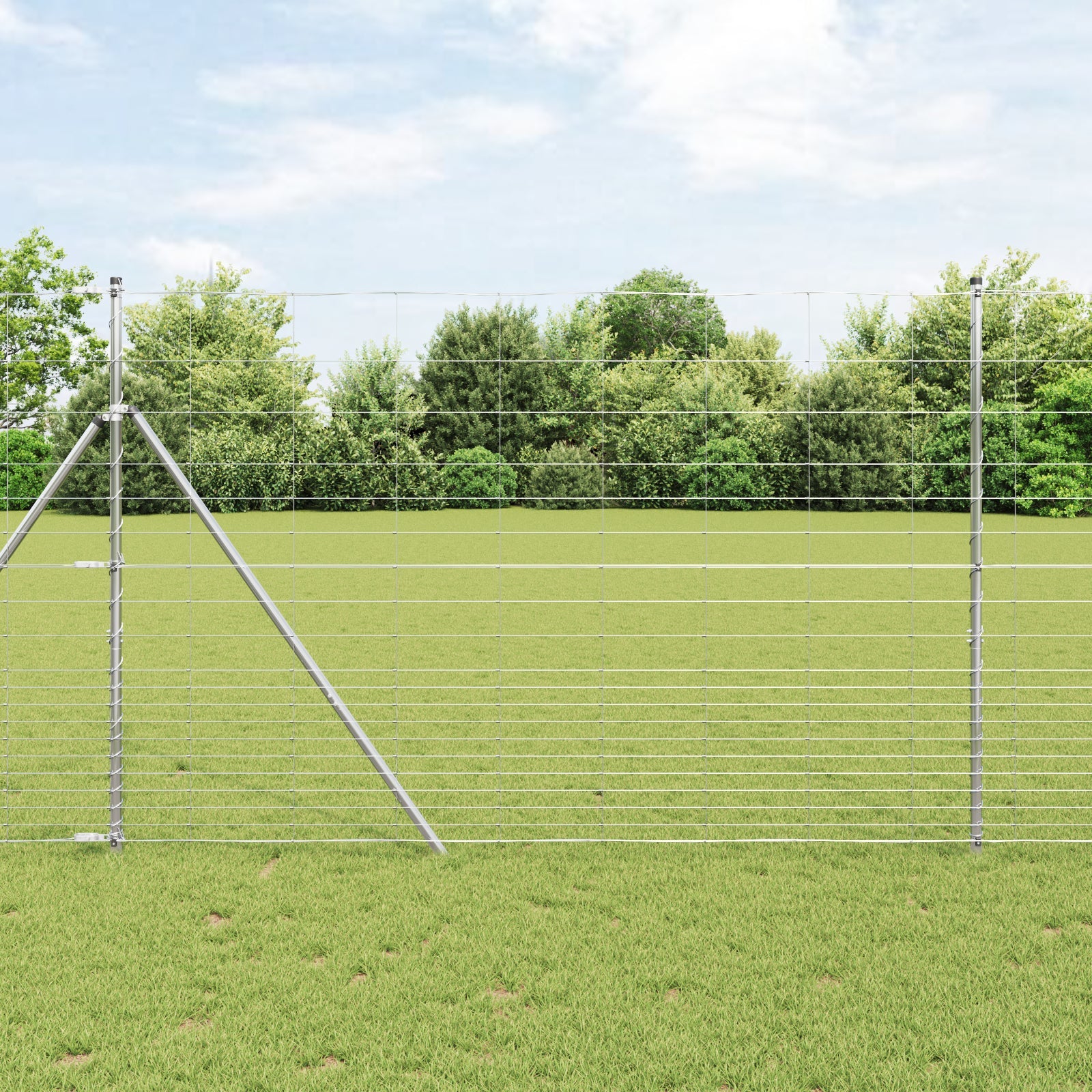 Słupek ogrodzeniowy. Galwanizowany 25 x 1,6 m Stal vidaXL