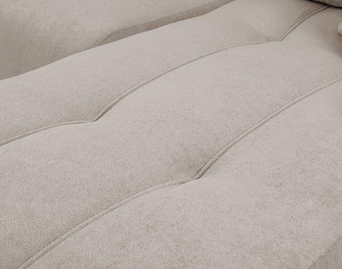 Canapé d'angle réversible convertible 4 places en tissu taupe - NICOLE - Best Mobilier - 6