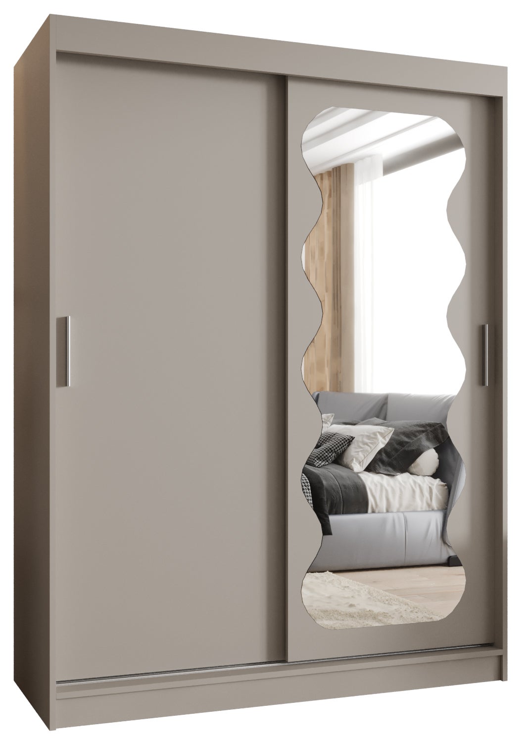 Szafa przesuwna garderoba SPOTI 150 x 62 x 200 cm Kaszmir - Abiks Meble