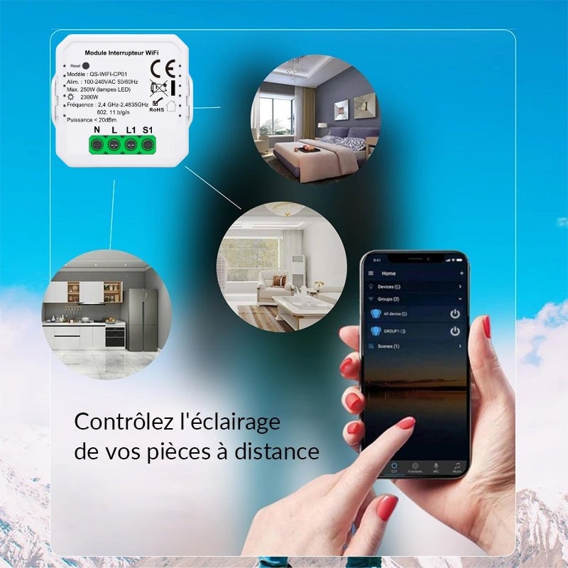 Module Interrupteur WiFi - SILUMEN - 4