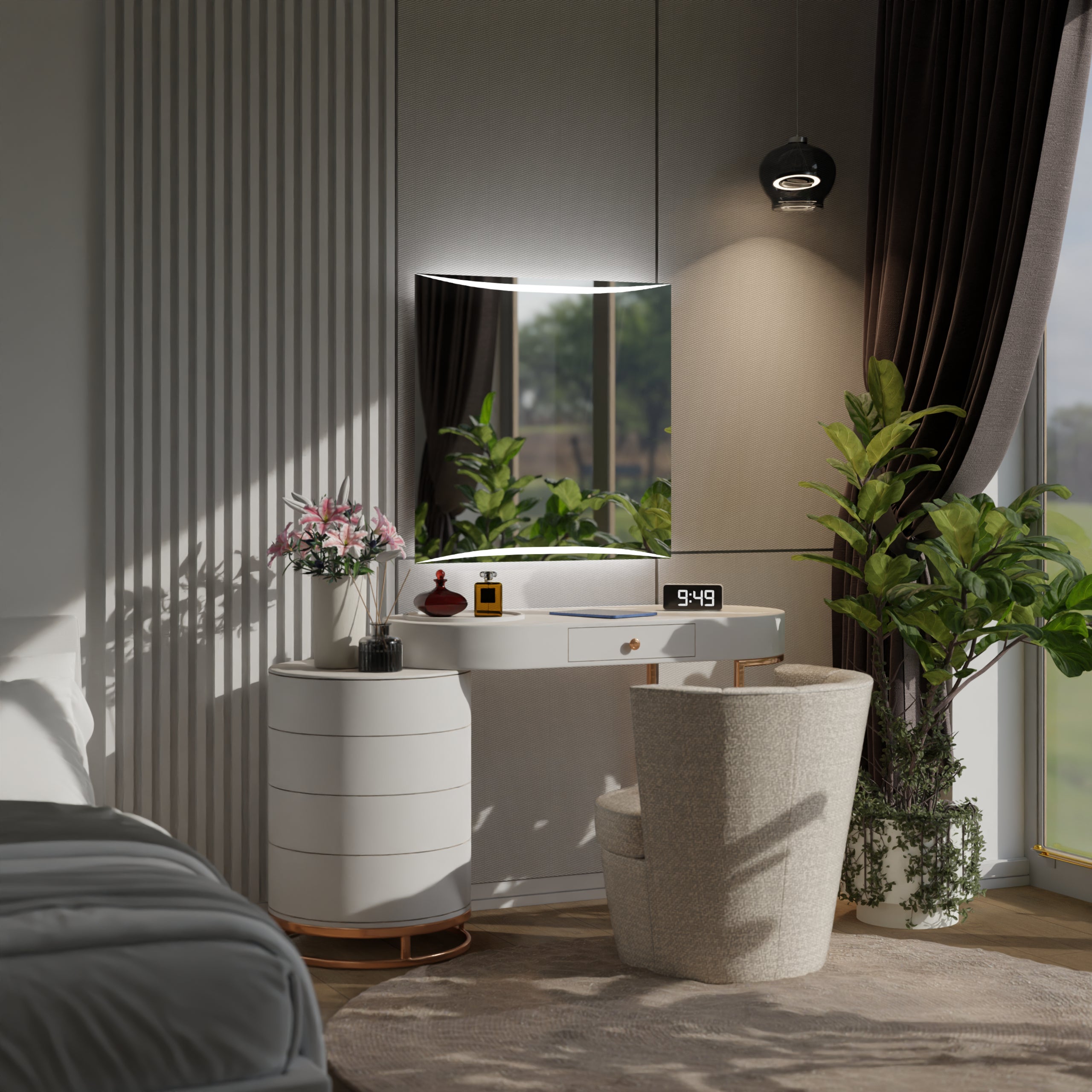 Miroir de salle de bain avec LED - Vilnius - 70 cm x 70 cm - 3