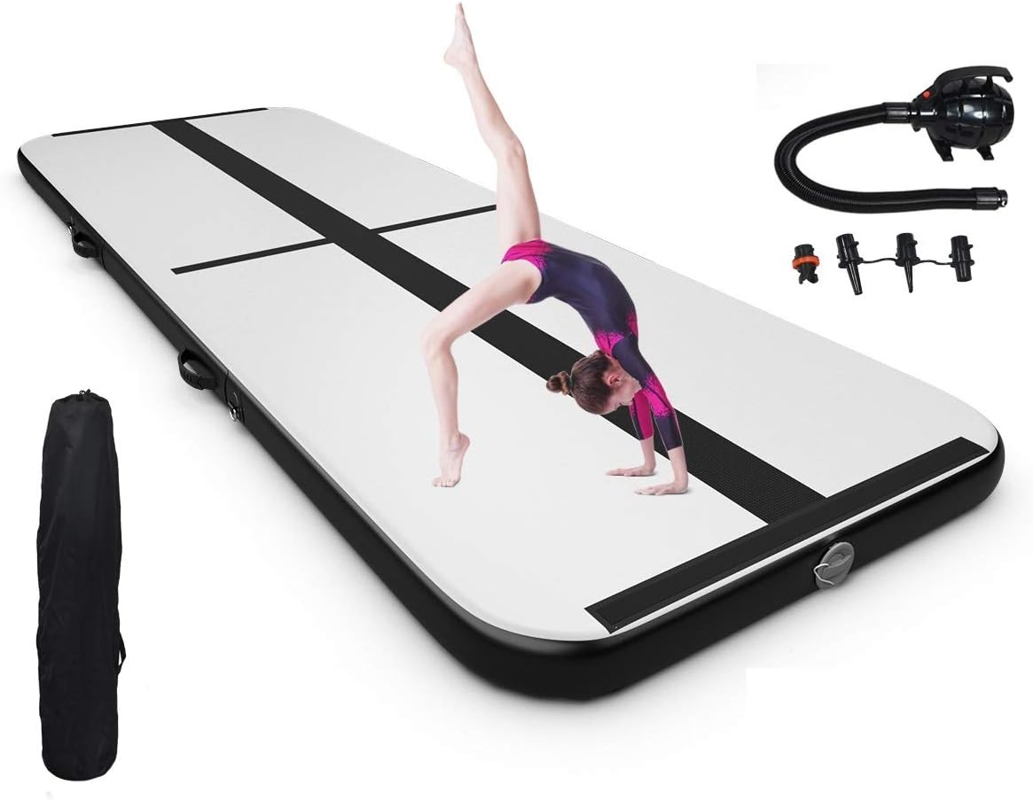équipement Sport Enfant Tapis Gymnastique Gonflable METIS 100x60x10 Cm - Pour Acrobatie, Yoga, Cheerleading Bloc Acrobatie