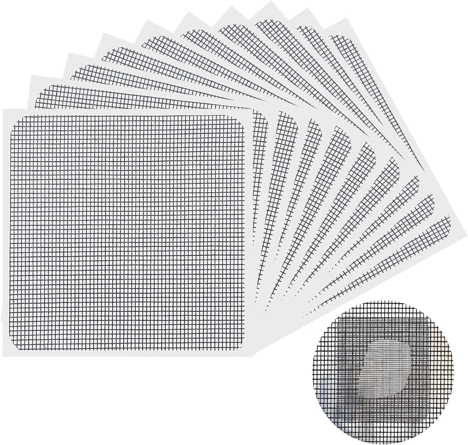 Zestaw naprawczy do moskitier, 10 sztuk samoprzylepnej taśmy naprawczej do moskitiery, łatka do naprawy moskitiery w oknie, taśma naprawcza do moskiti