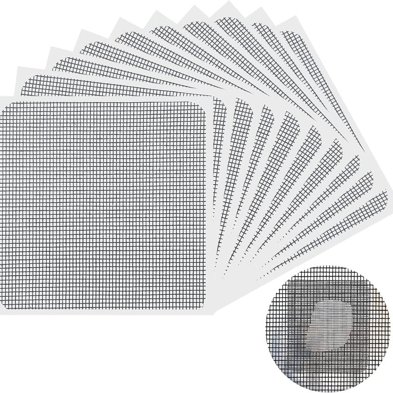 Zestaw naprawczy do moskitier, 10 sztuk samoprzylepnej taśmy naprawczej do moskitiery, łatka do naprawy moskitiery w oknie, taśma naprawcza do moskiti