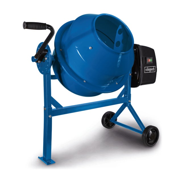 Scheppach Bétonnière électrique 550W - MIX65 - Capacité 65 L - 27,5 tours/min - Tension 230 V - Usage domestique