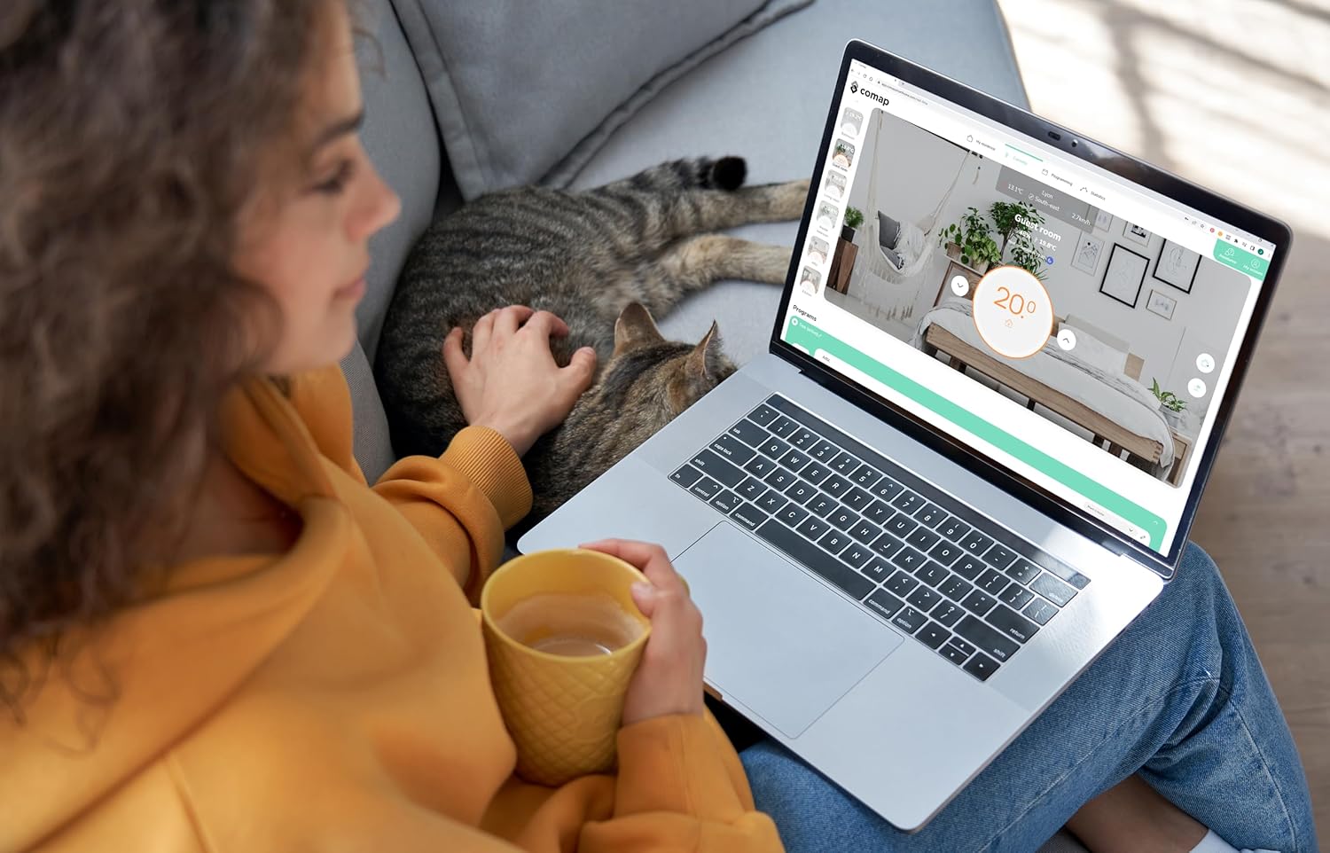 COMAP Thermostat Programmable sans Fil COMAP Smart Home - Contact Sec - Chaudière - QTW11-GW-CO-EU - L151002001 - 5