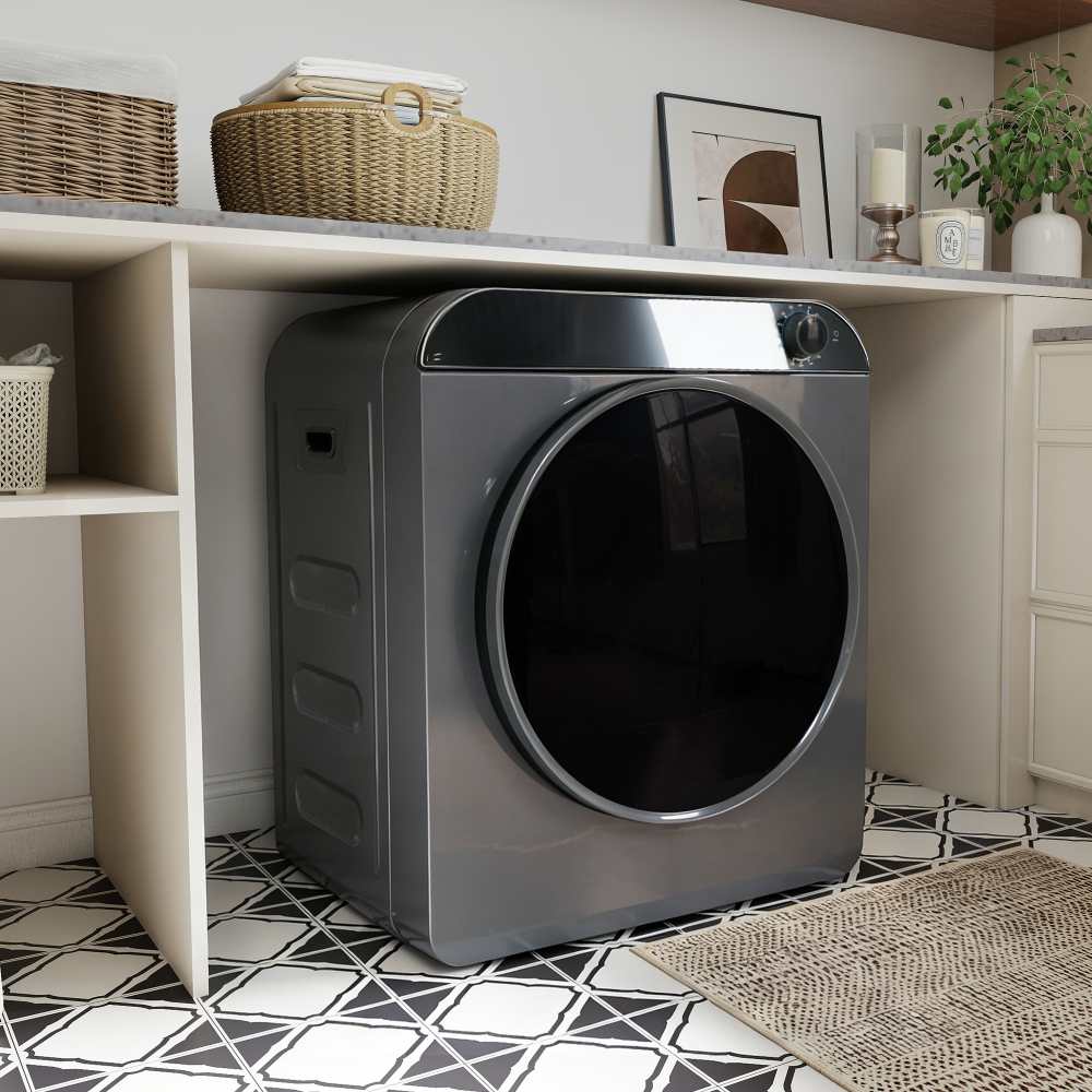 Secadora de alto desempenho 5 kg com tambor inox, aquecimento cerâmico PTC, 4 programas e desinfeção para roupa familiar - 5