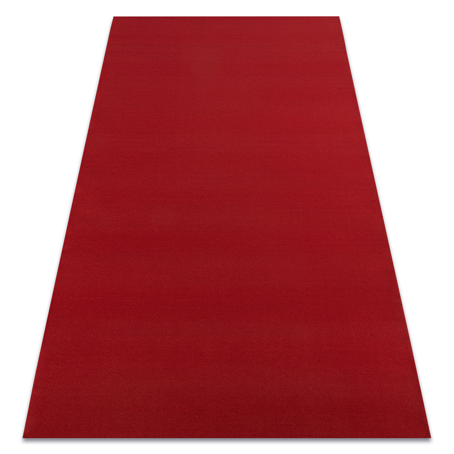 Alfombra con refuerzo de goma rumba 1974 un solo color burdeos, rojo 60x100 cm