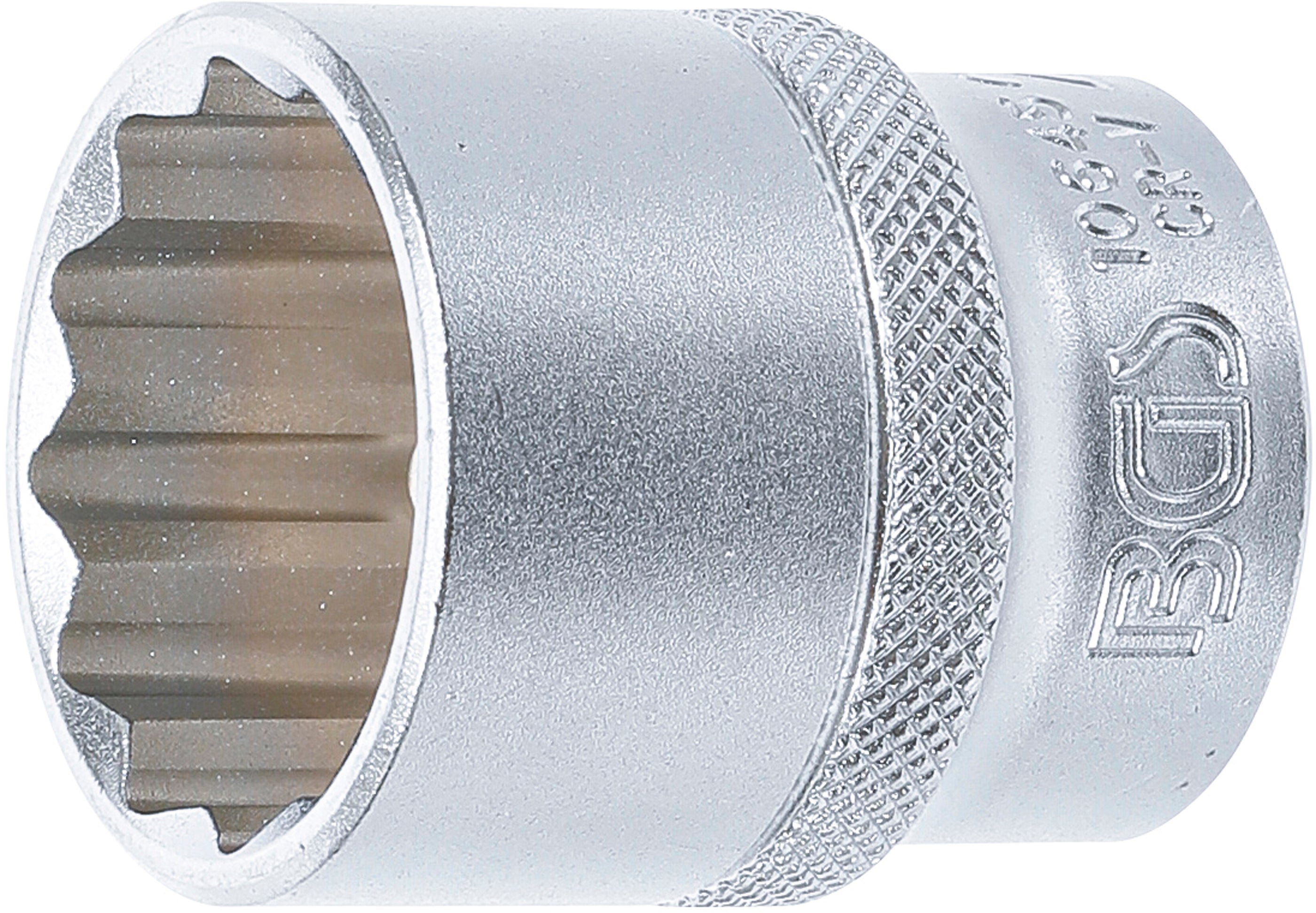 BGS Klucz nasadowy dwunastokątny, napęd kwadratowy wewnętrzny 12,5 mm (1/2") SW 27 mm - 10645