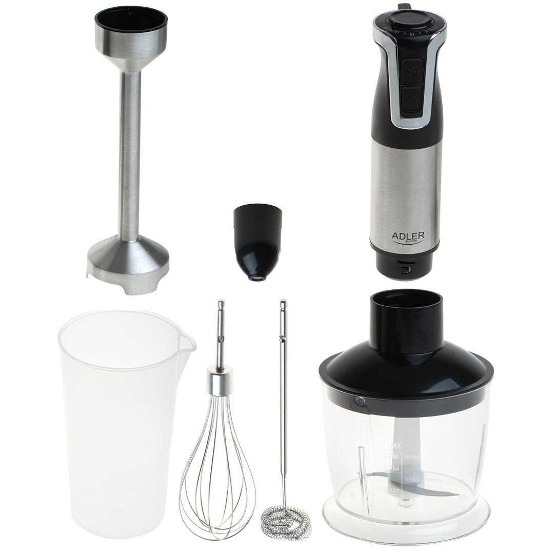 Mixeur Sans Fil Puissance Autonomie Mixeur Plongeant Sans Fil Rechargeable POYOCOM - Avec Fouet, Lames Inox, Charge USB-C, Pour Smoothies Et Soupes
