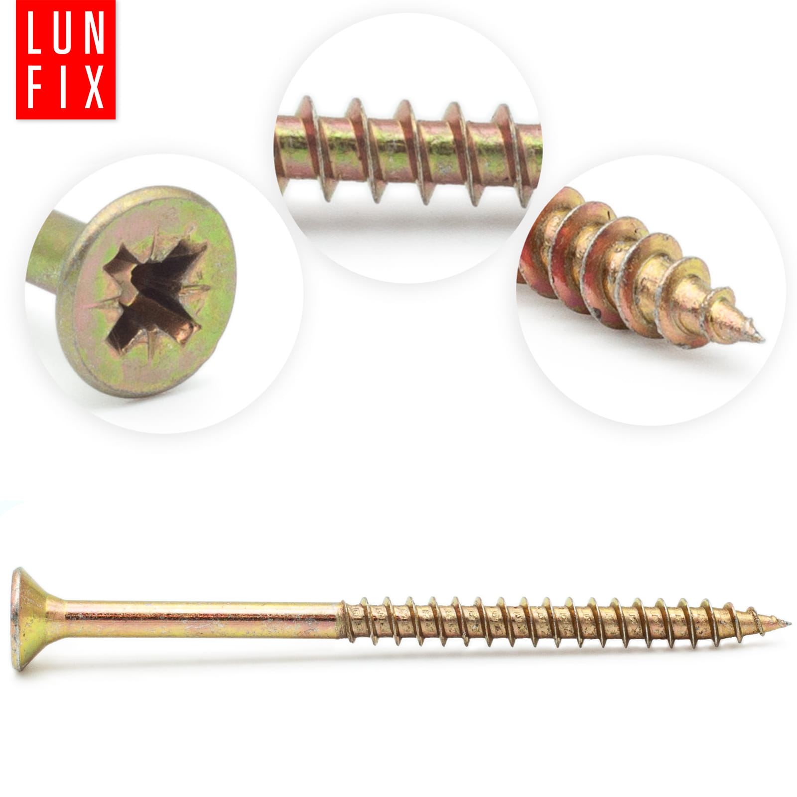 Wkręty do drewna uniwersalne 5x90mm 200szt. - 3