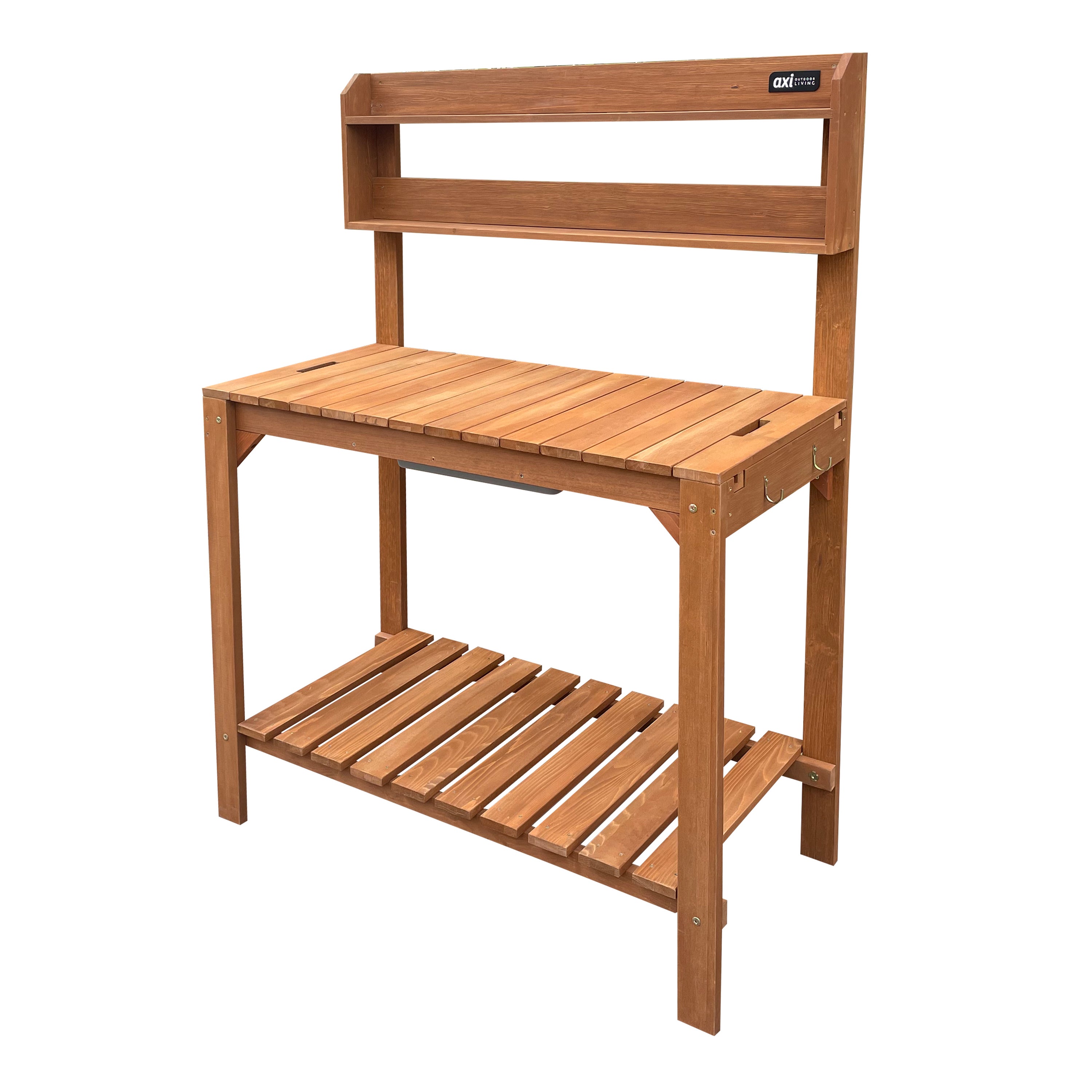Axi Table De Rempotage, Avec Plan De Travail Coulissant, Marron - 100 X 46 X 140 Cm| Table De Jardinage Fsc 100 % Bois De Pruche - Espace De - 4