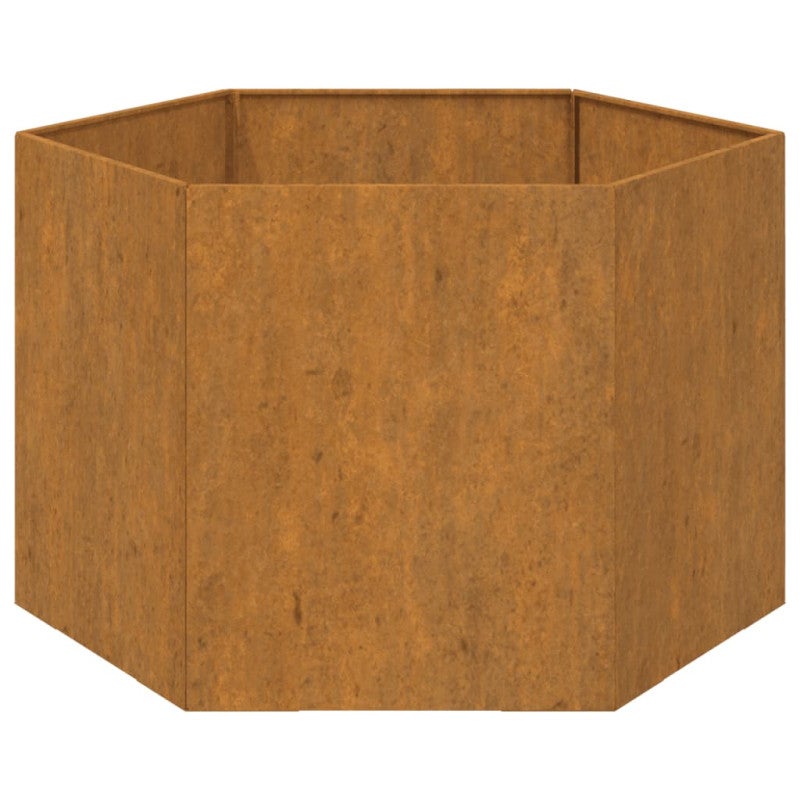 Jardinière Rouillé 60x60x45 cm Acier corten - 5
