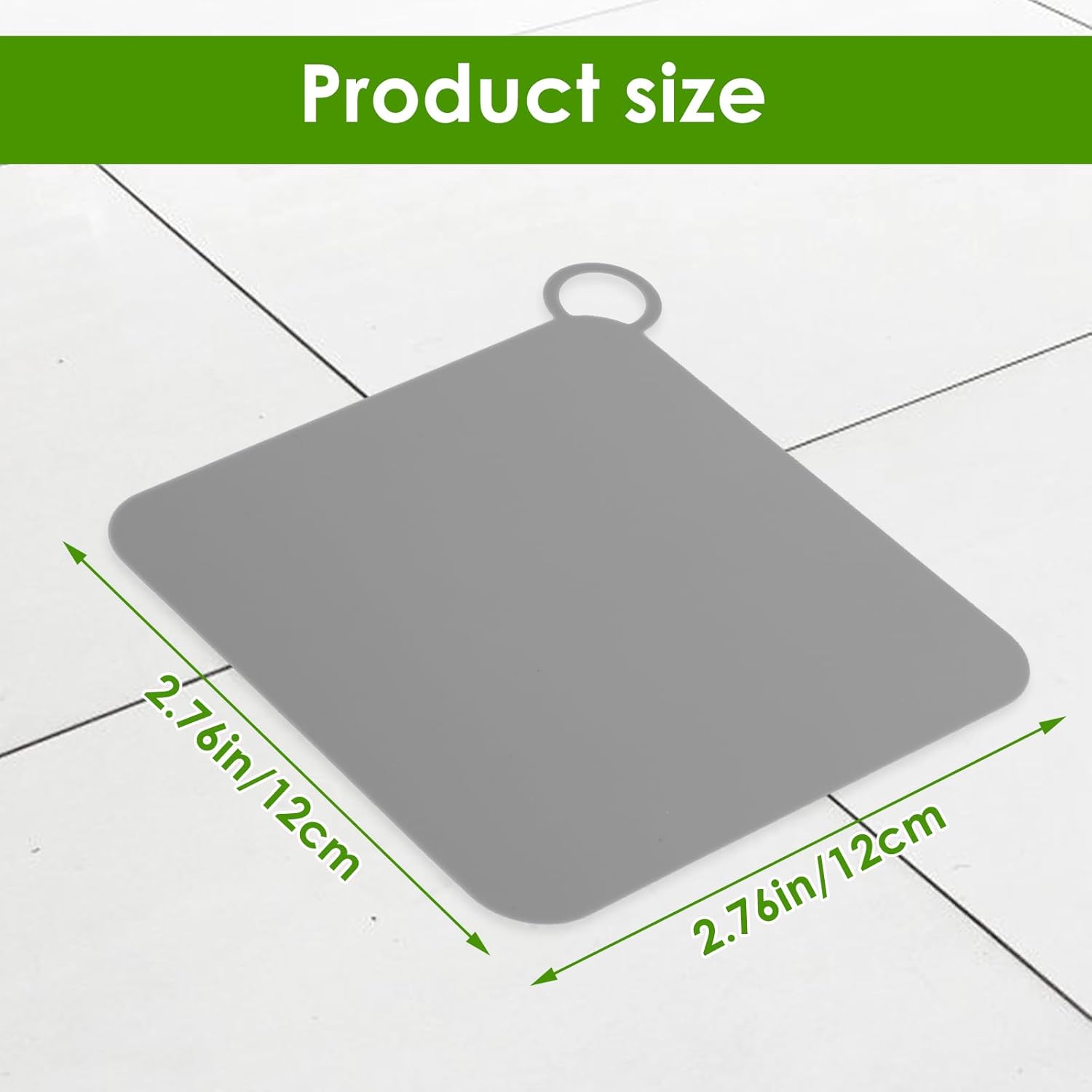 5 Tappi Per Scarico In Silicone Antiodore – Bianchi E Grigi, 15x15 Cm, Per Pavimento, Vasca, Lavandino, Cucina E Bagno