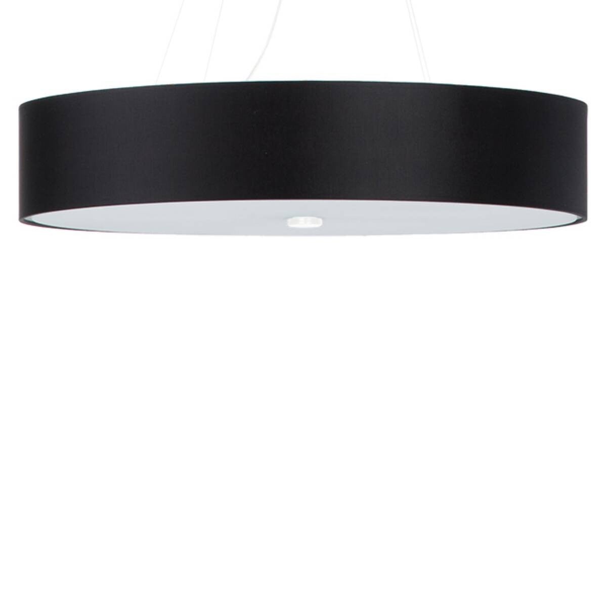 Lampa wisząca Skala czarna 6xE27x15W wym: 105 x 70 x 70 cm tkanina Sollux Lighting
