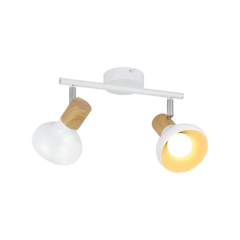 ZMH Reflektor sufitowy Vintage E14, przemysłowy, wewnętrzny, regulowany, klosz z żelaza bez żarówki