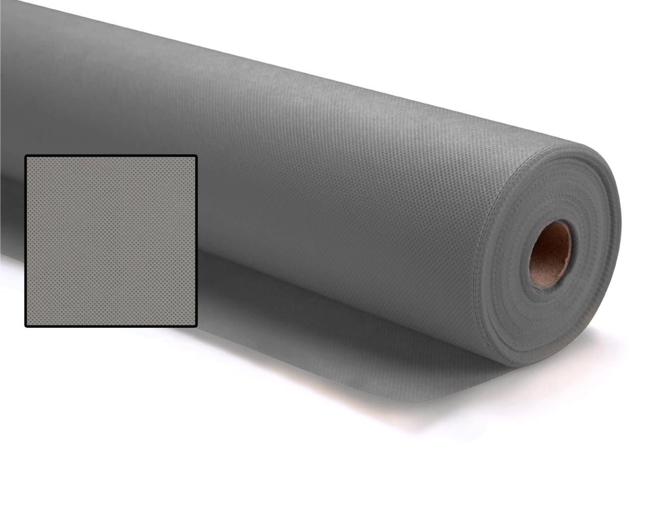 Rollo 125mt tela sin tejer no tejido tnt por metros - gris plata 1053011-125