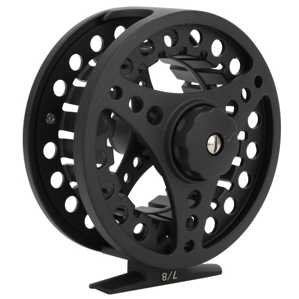 Attrezzatura da pesca a mosca, interamente in metallo, con cuscinetto a pressione, senza spazi, con ruota in filo e mulinello (7/8) - 4