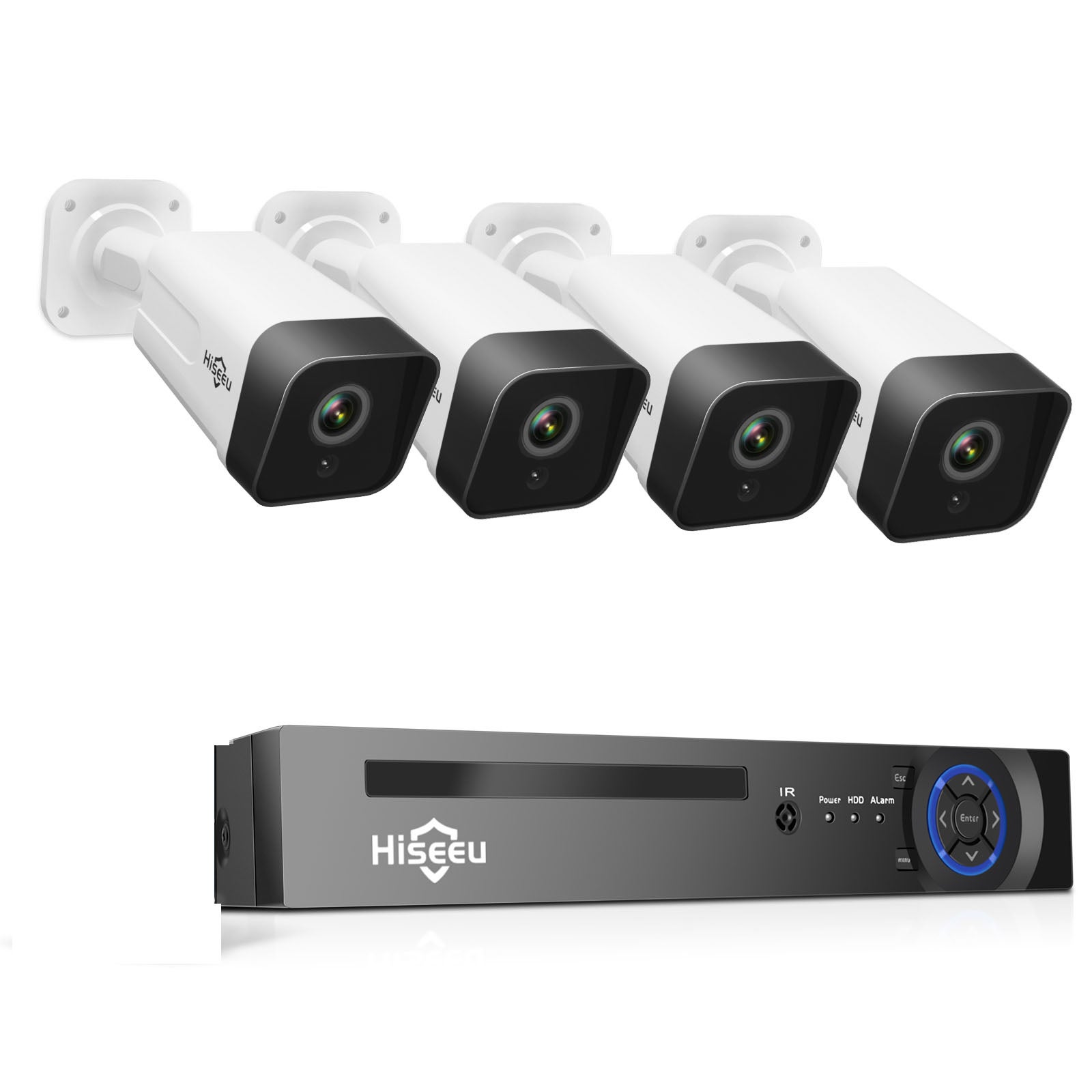 Kit Videosorveglianza Esterno Hiseeu - 4 Telecamere 5MP, DVR 8CH 1TB, Visione Notturna 30m - Foto 9
