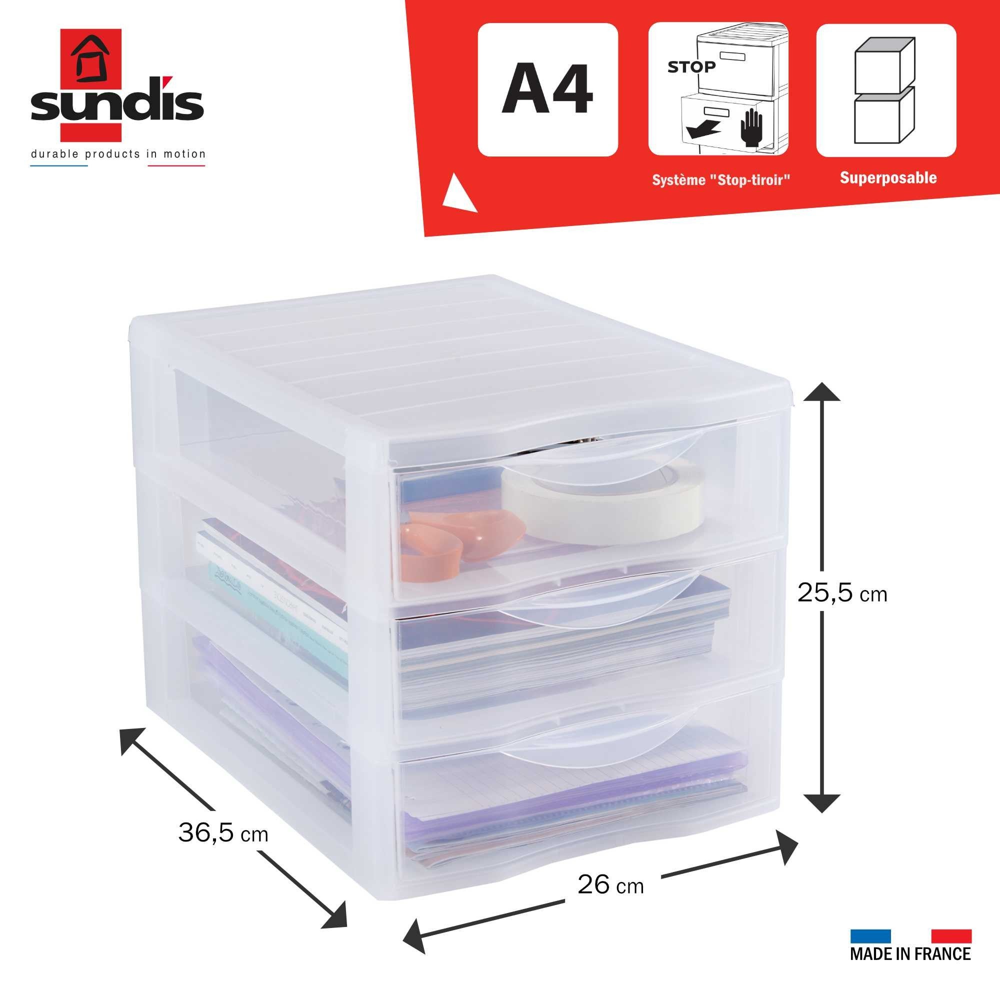 Lot De 4 Organisateurs De Tiroirs En Plastique Pour Cuisine, Paniers De