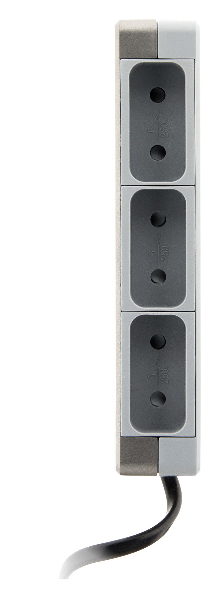 Multiprise extraplate 6 prises 6A Titanium - Thomson - 2